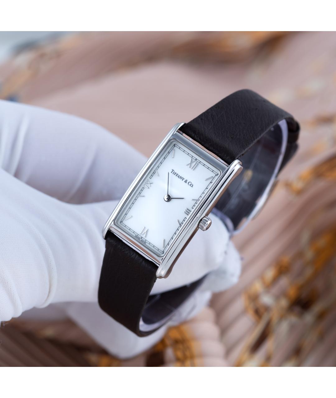 TIFFANY&CO Черные металлические часы, фото 7
