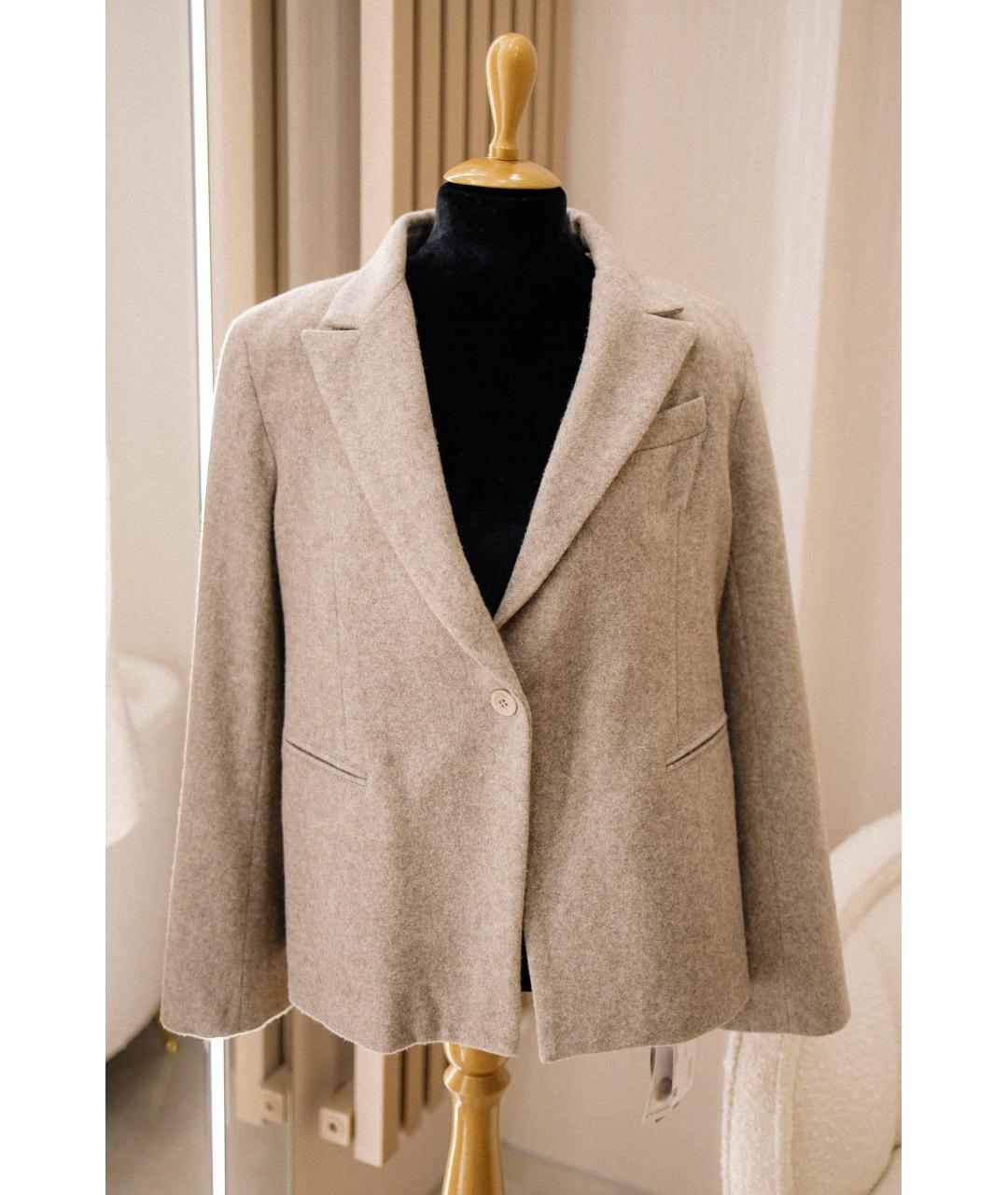 GENTRY PORTOFINO Серый шерстяной джемпер / свитер, фото 6