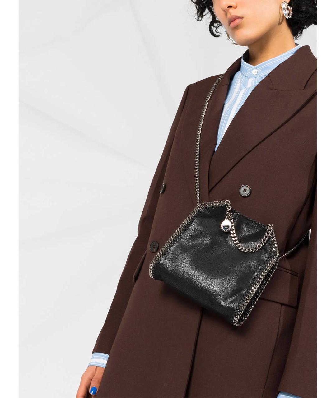 STELLA MCCARTNEY Черная синтетическая сумка через плечо, фото 3