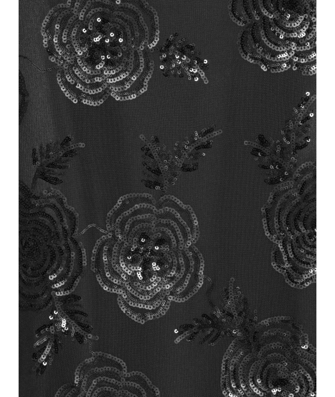 ROTATE Черное полиэстеровое вечернее платье, фото 6