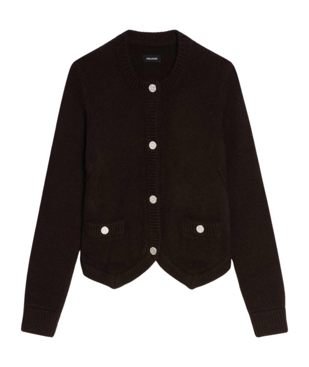ZADIG & VOLTAIRE Коричневый кашемировый кардиган, фото 1