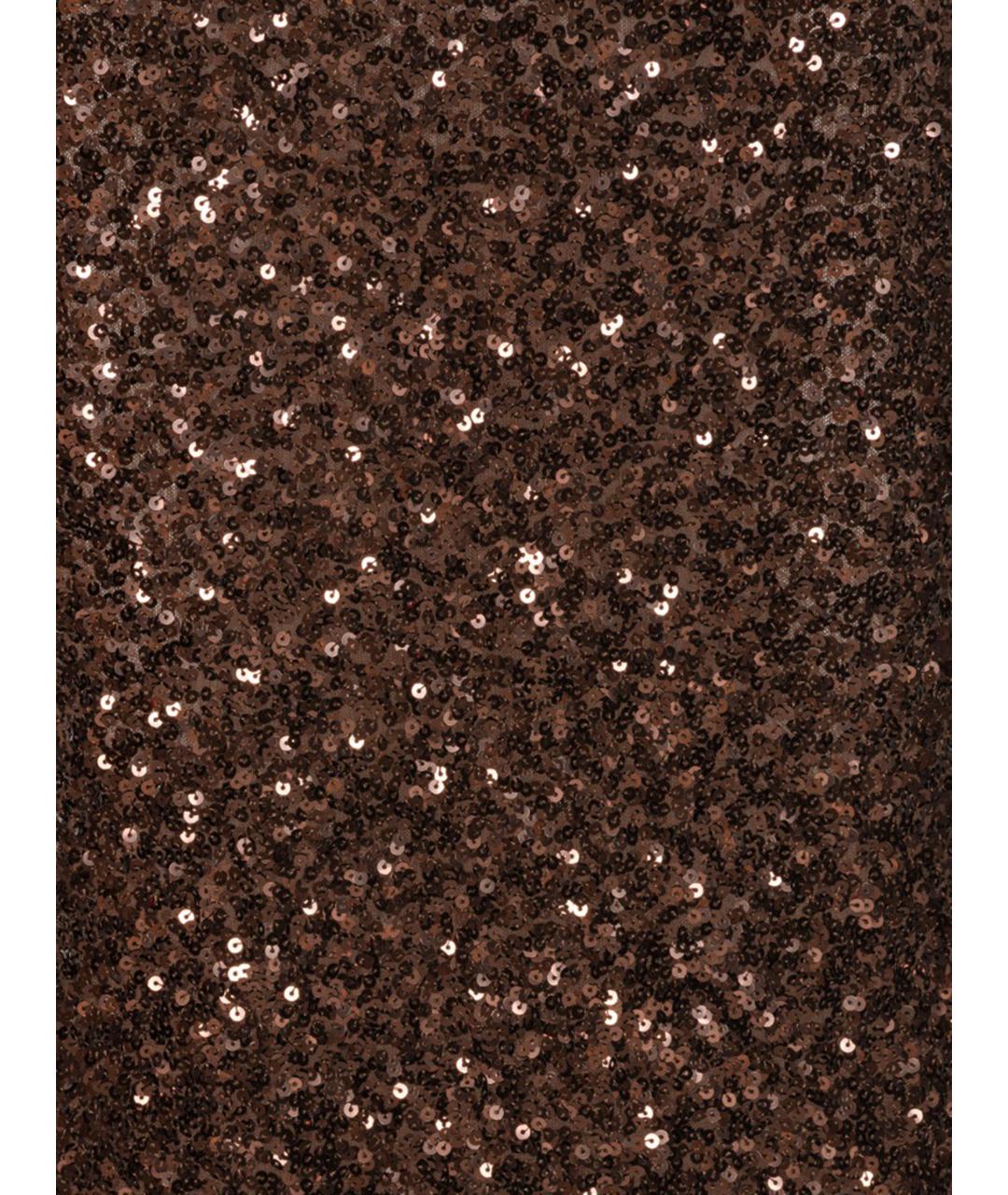 ROTATE Коричневое полиэстеровое платье, фото 6