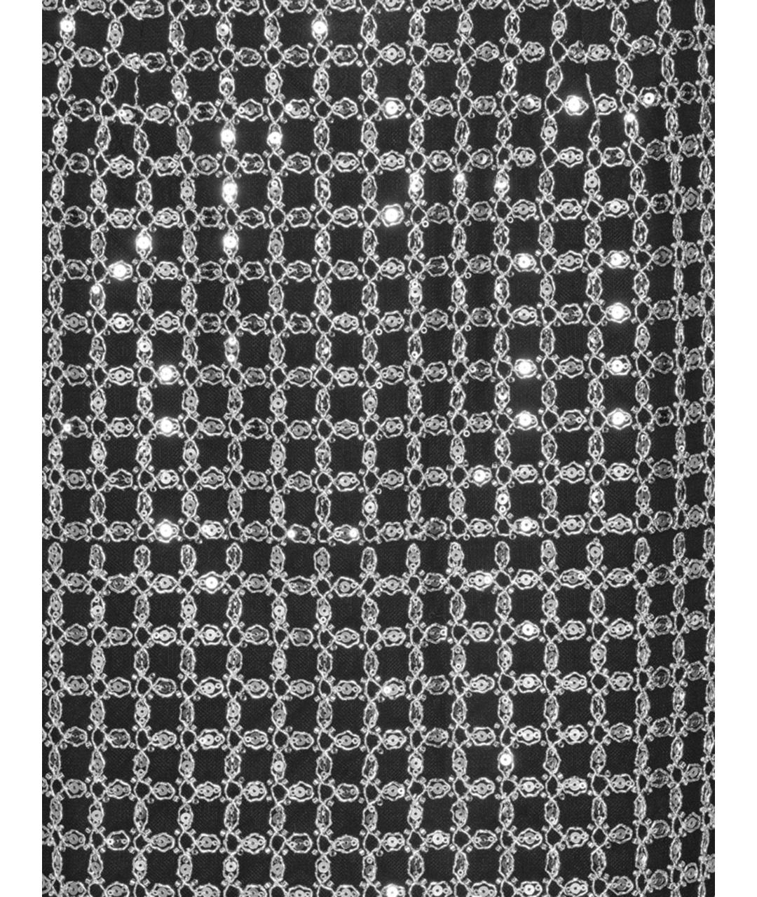 ROTATE Черная полиэстеровая юбка миди, фото 6