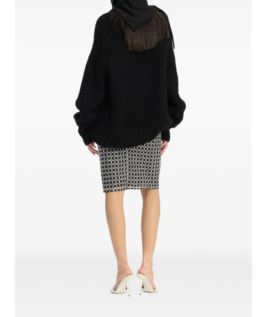 ROTATE Черный шерстяной джемпер / свитер, фото 3