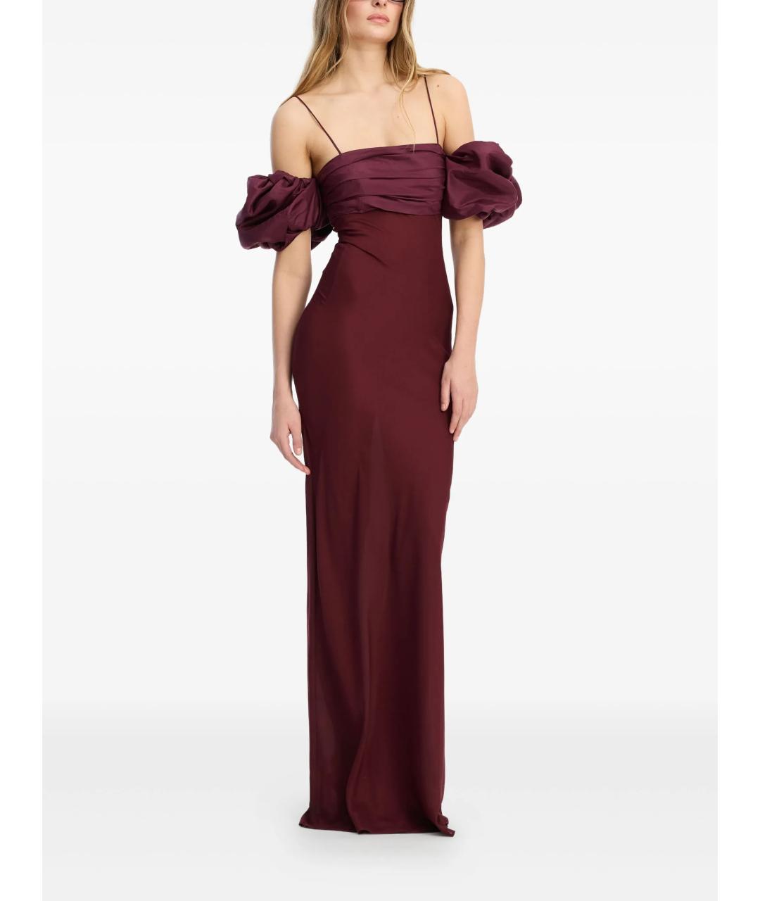 ROTATE Красное полиэстеровое вечернее платье, фото 2