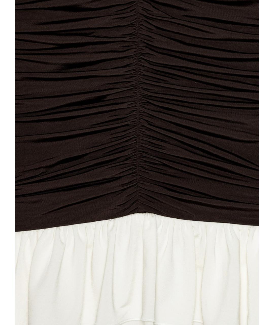ROTATE Коричневое вискозное коктейльное платье, фото 6