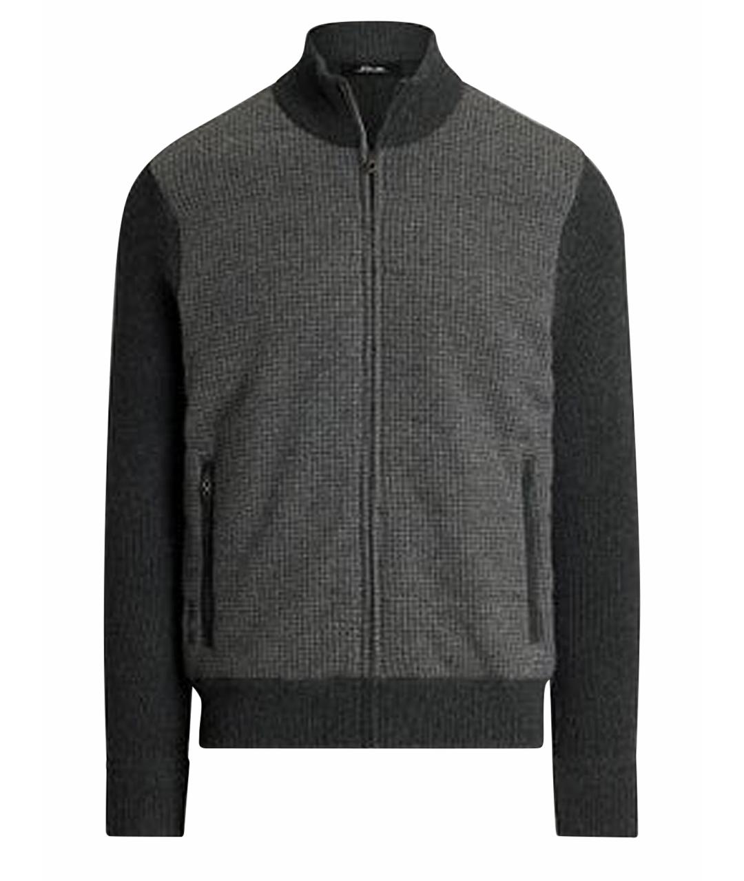 KARL LAGERFELD Серый шерстяной кардиган, фото 1