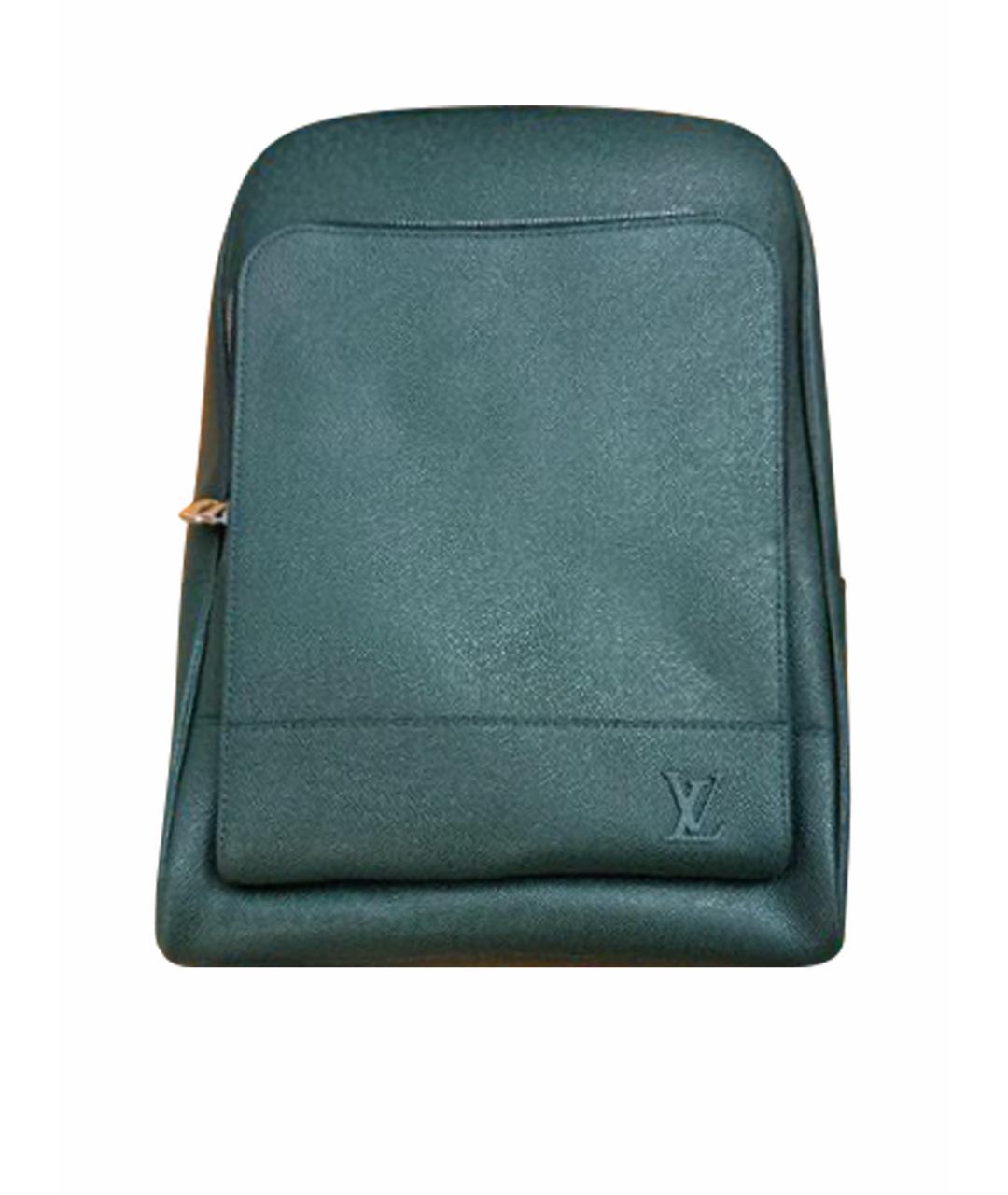LOUIS VUITTON Зеленый кожаный рюкзак, фото 1