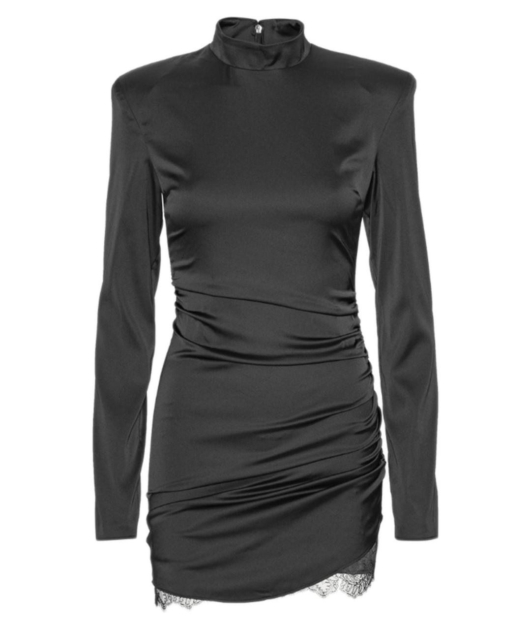ROTATE Черное полиэстеровое вечернее платье, фото 1