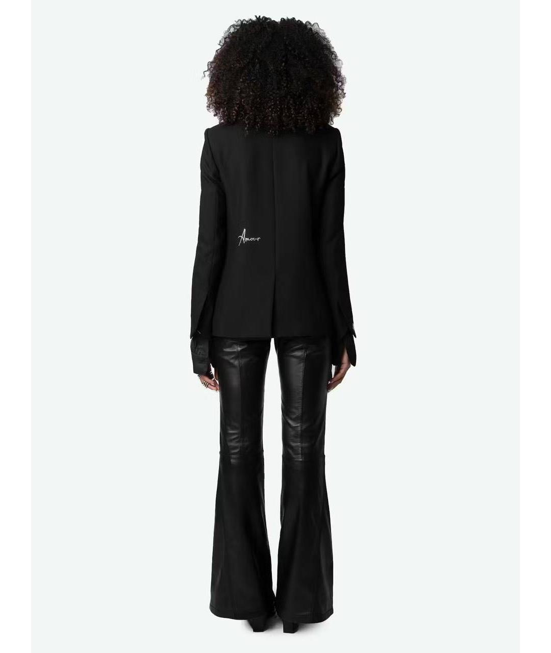 ZADIG & VOLTAIRE Черный полиэстеровый жакет/пиджак, фото 3