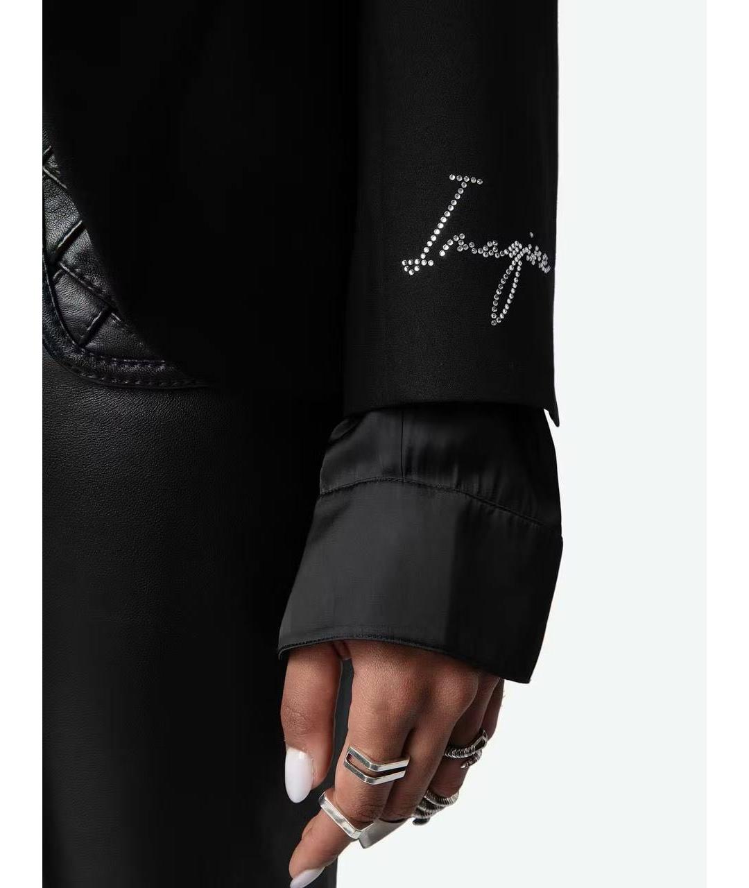 ZADIG & VOLTAIRE Черный полиэстеровый жакет/пиджак, фото 4