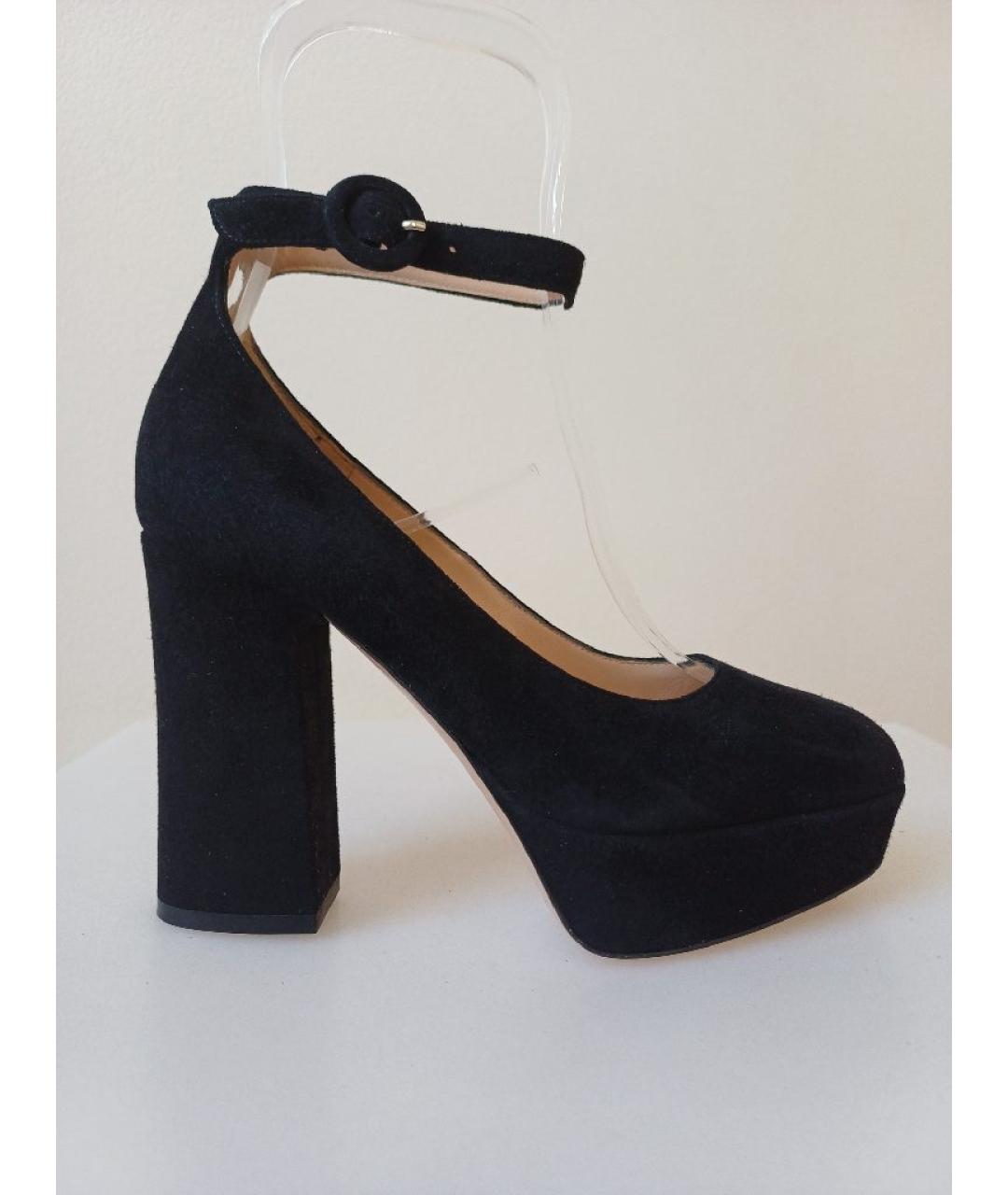 GIANVITO ROSSI Черные замшевые туфли, фото 8