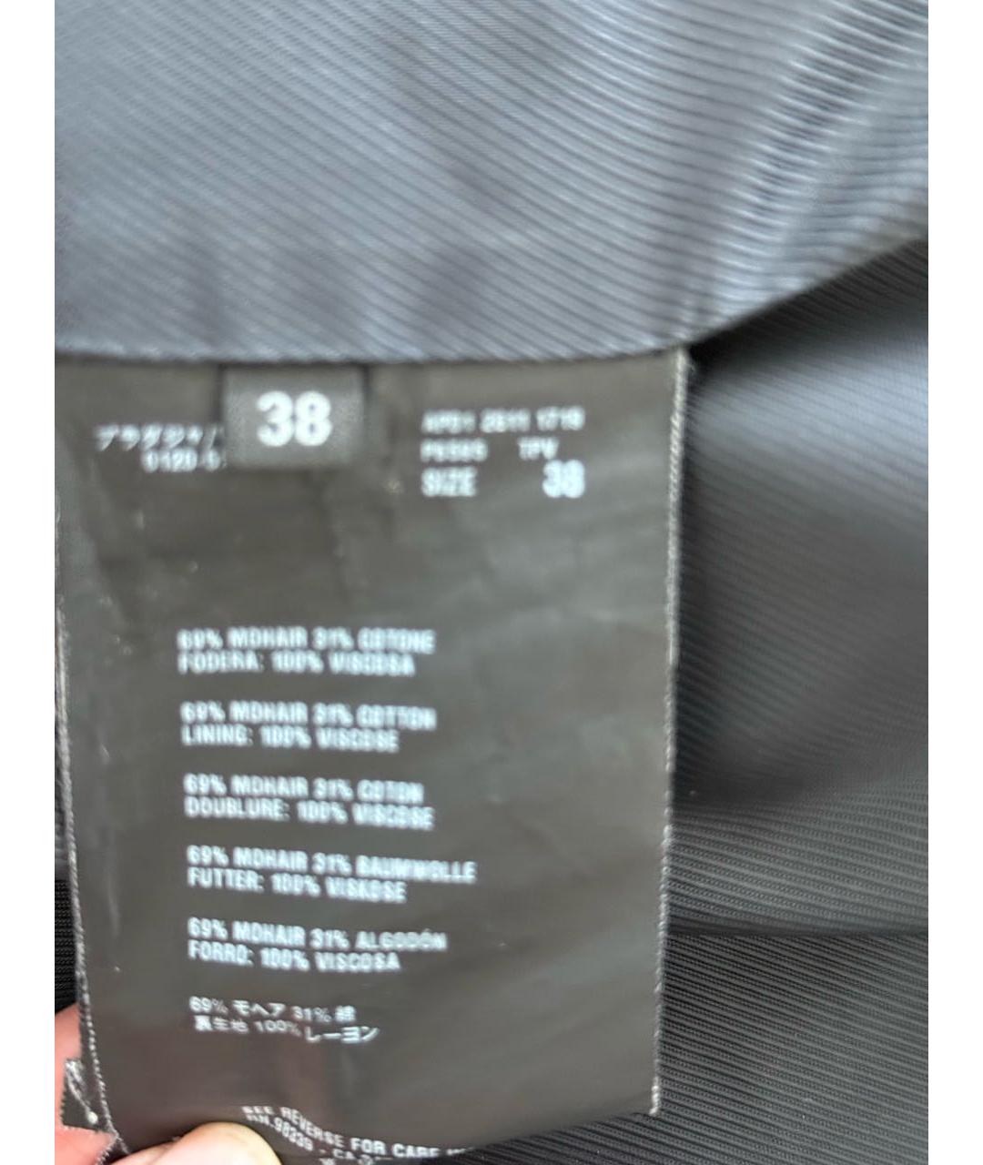 PRADA Черная меховая шуба, фото 4