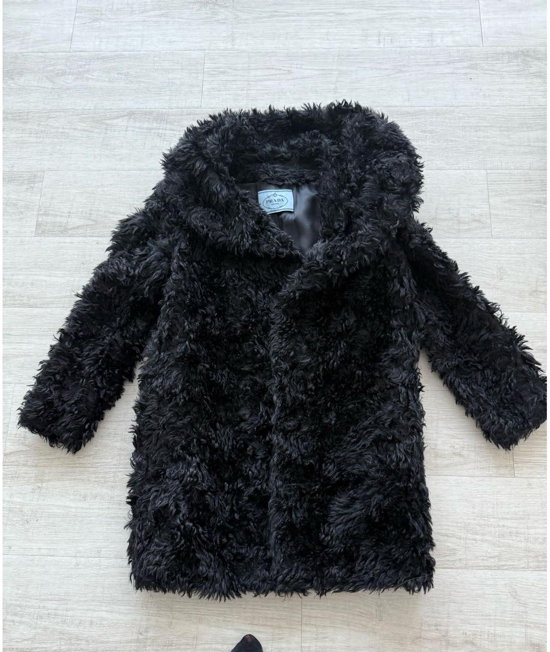 PRADA Черная меховая шуба, фото 6