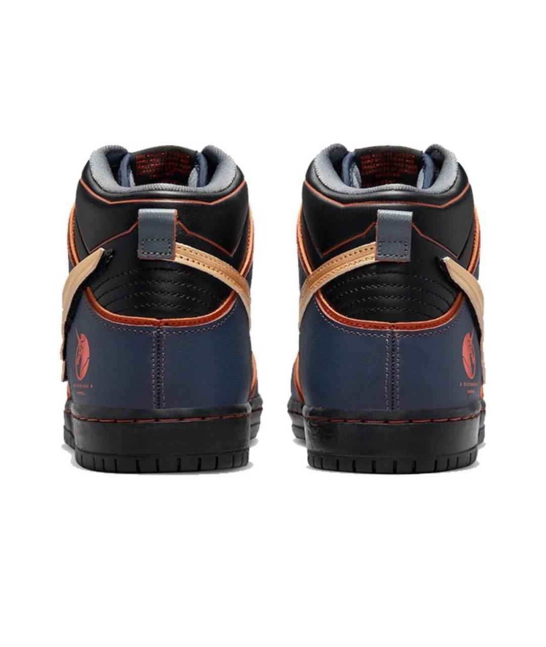 NIKE Черные кожаные кроссовки, фото 4