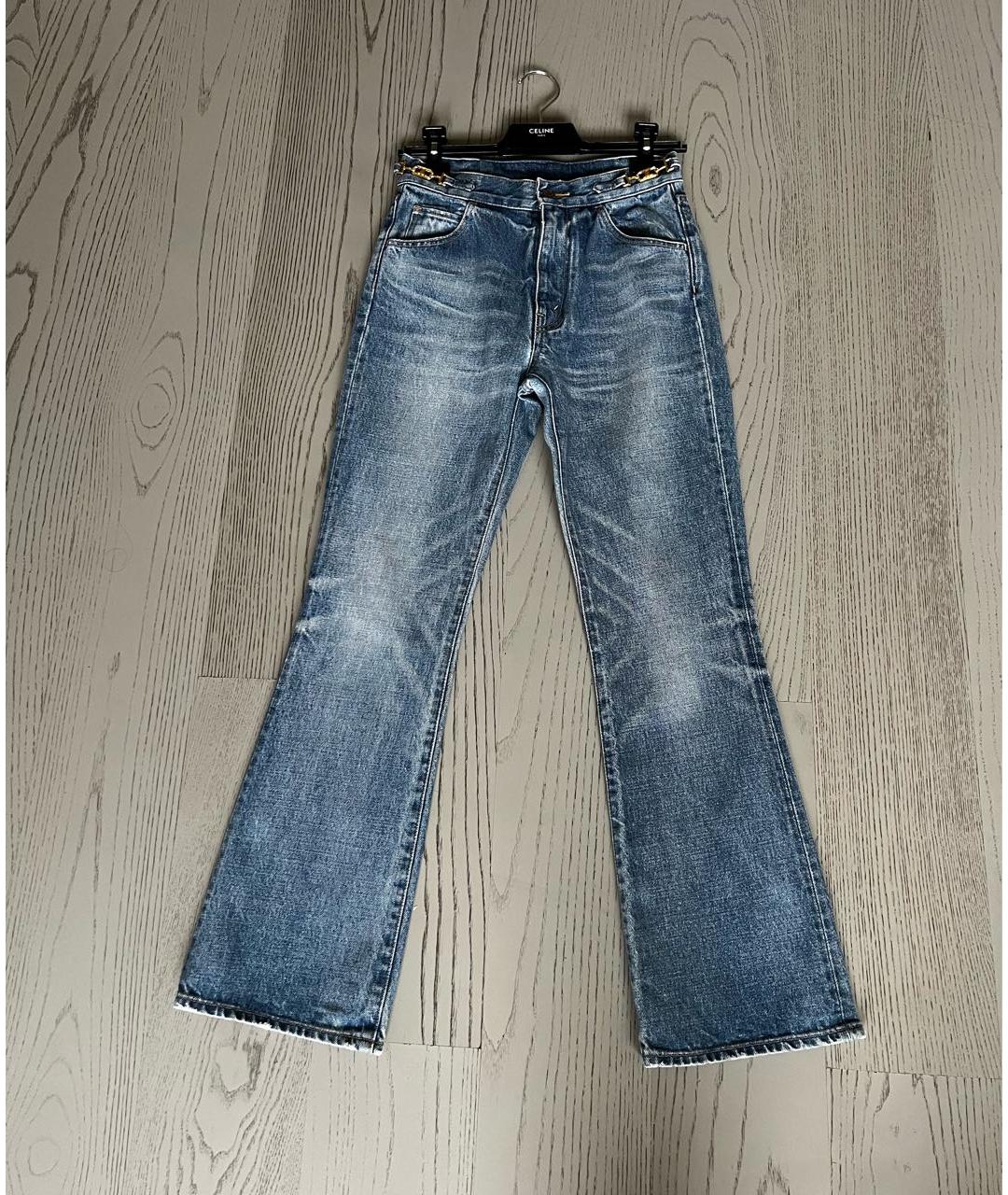 CELINE Хлопковые джинсы клеш, фото 7