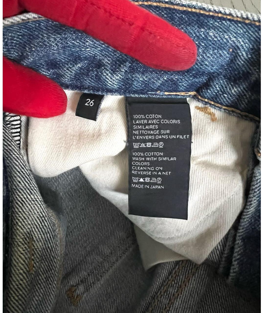 CELINE Хлопковые джинсы клеш, фото 6