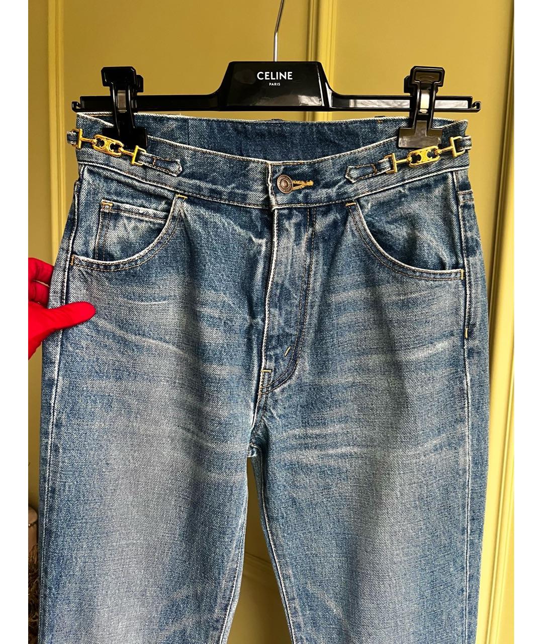 CELINE Хлопковые джинсы клеш, фото 2