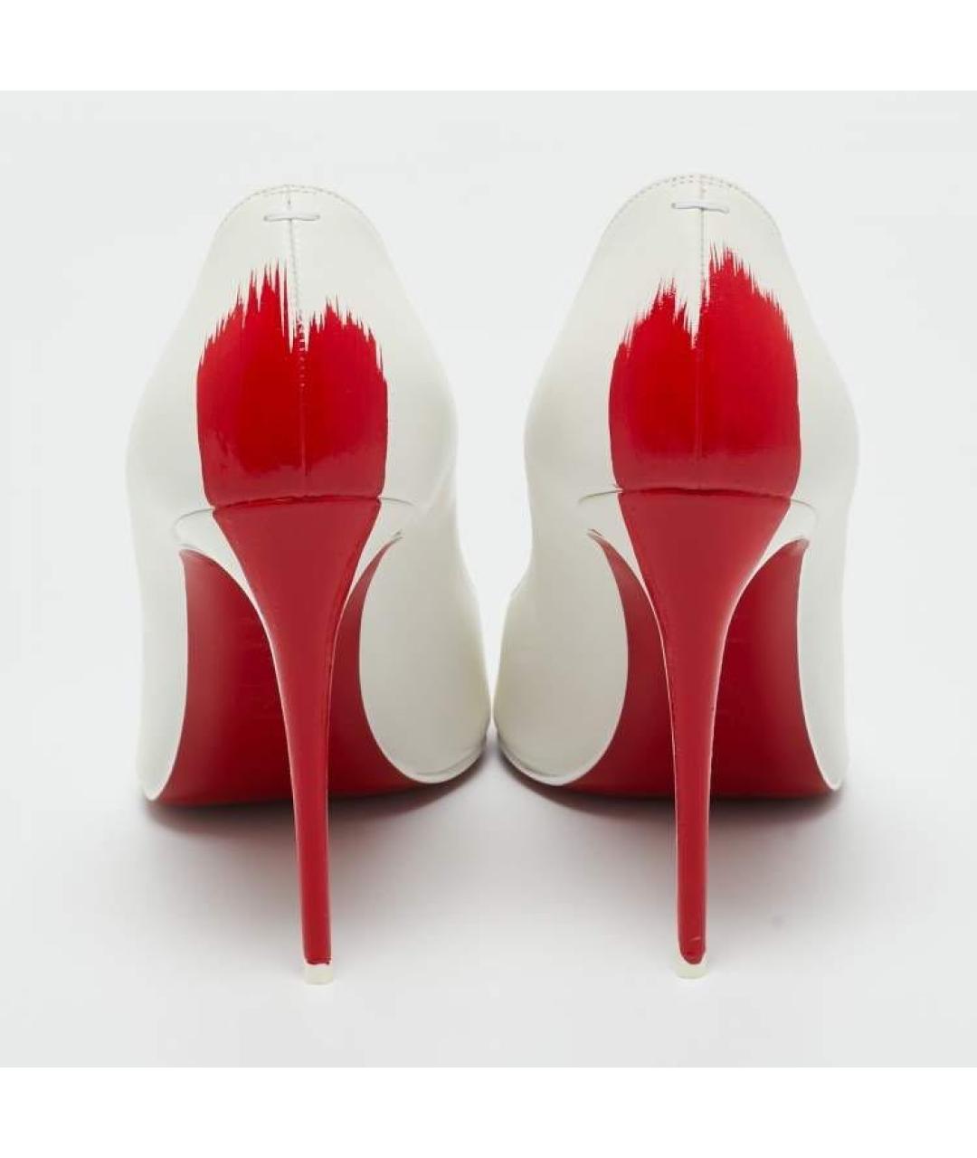 CHRISTIAN LOUBOUTIN Белые кожаные туфли, фото 2