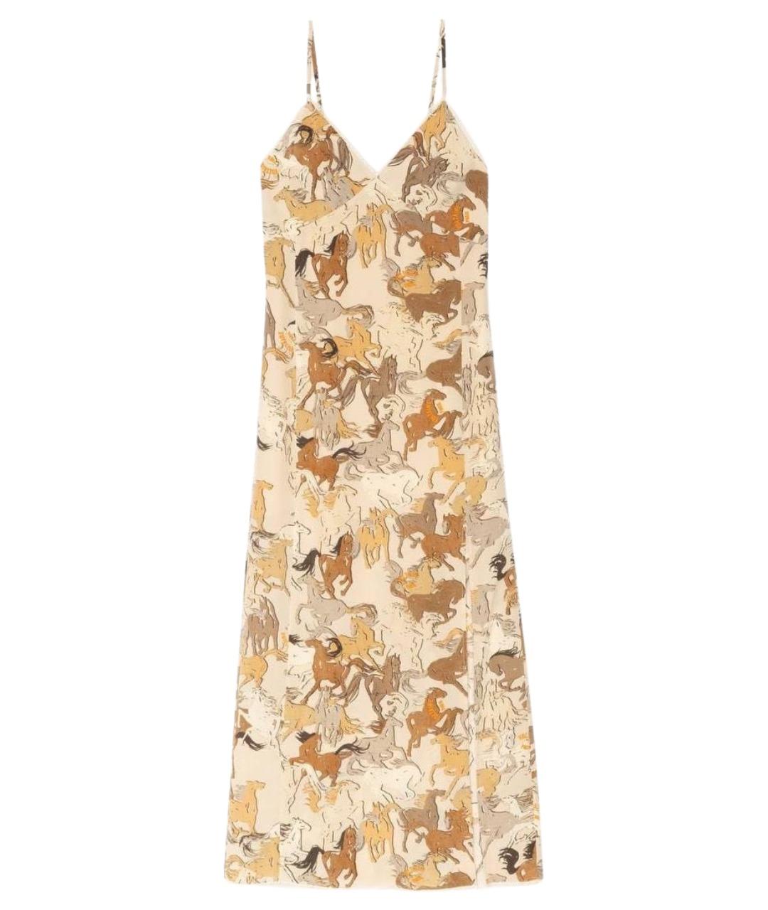 ZADIG & VOLTAIRE Бежевый шелковый сарафан, фото 1