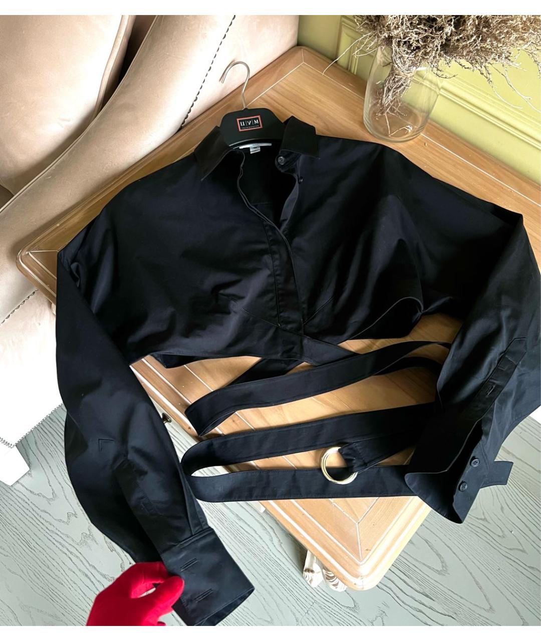 ALAIA Черная хлопковая рубашка, фото 2