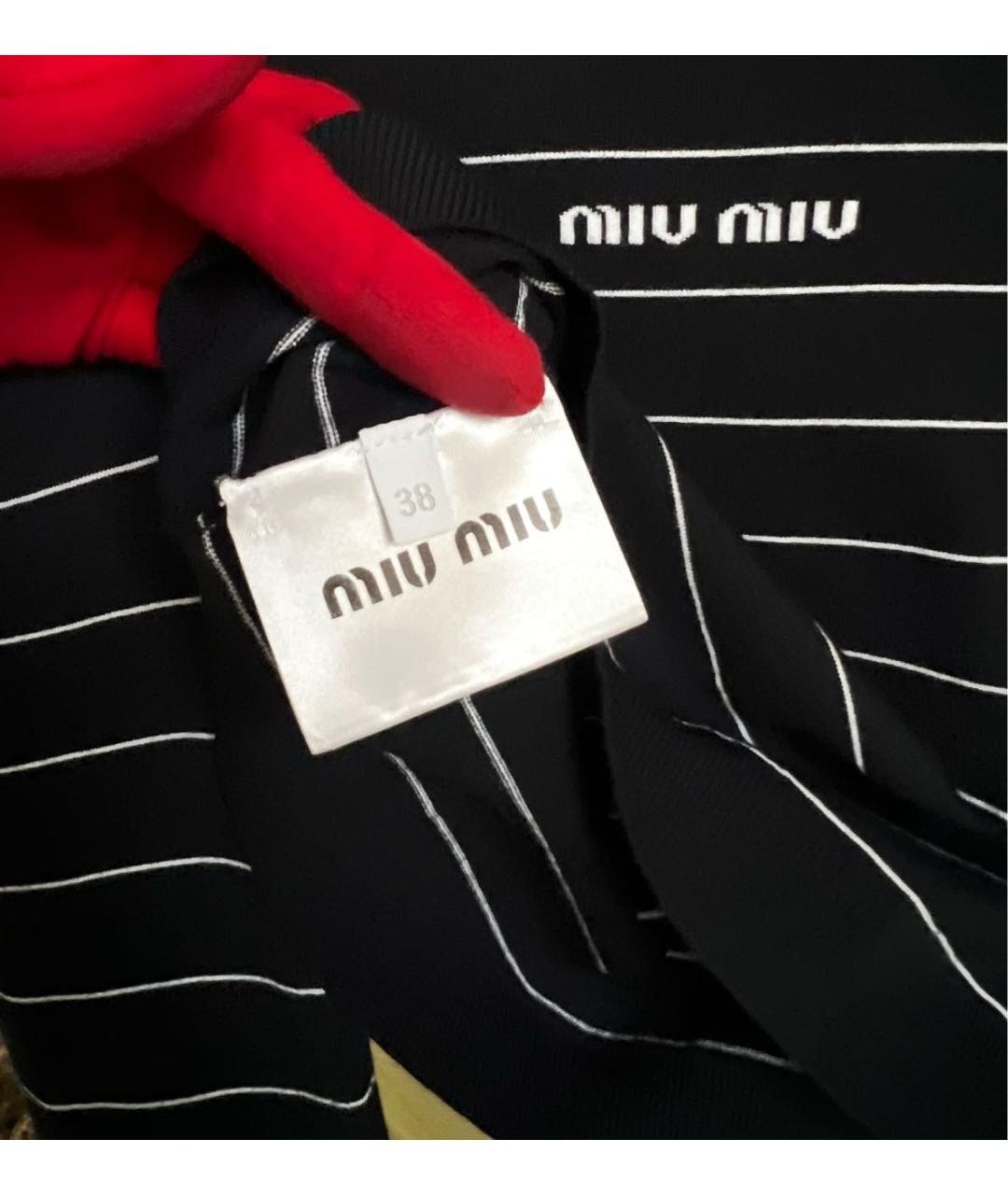 MIU MIU Темно-синий джемпер / свитер, фото 8