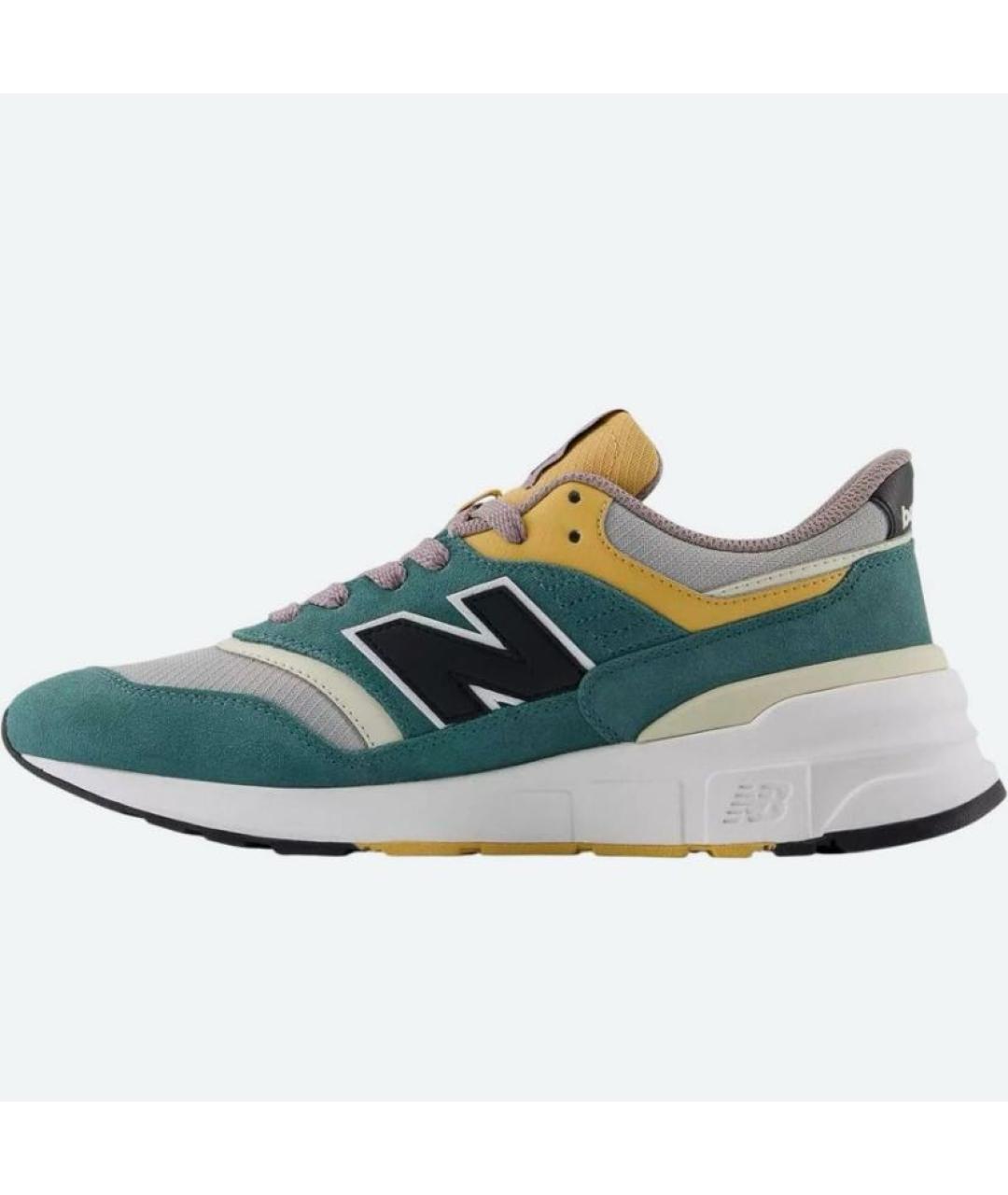 NEW BALANCE Зеленые текстильные кроссовки, фото 2