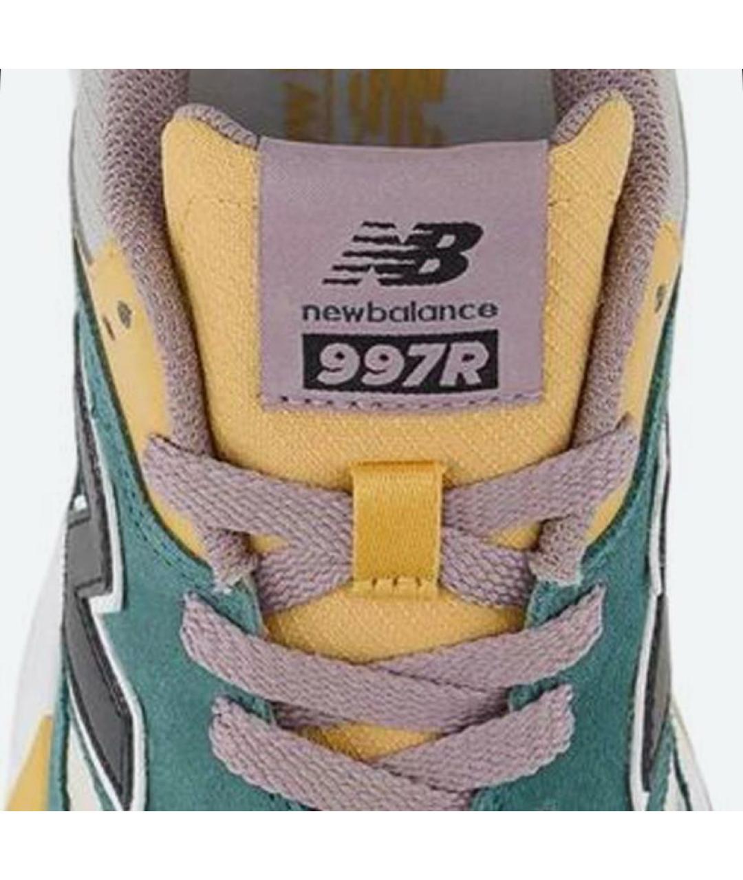 NEW BALANCE Зеленые текстильные кроссовки, фото 3