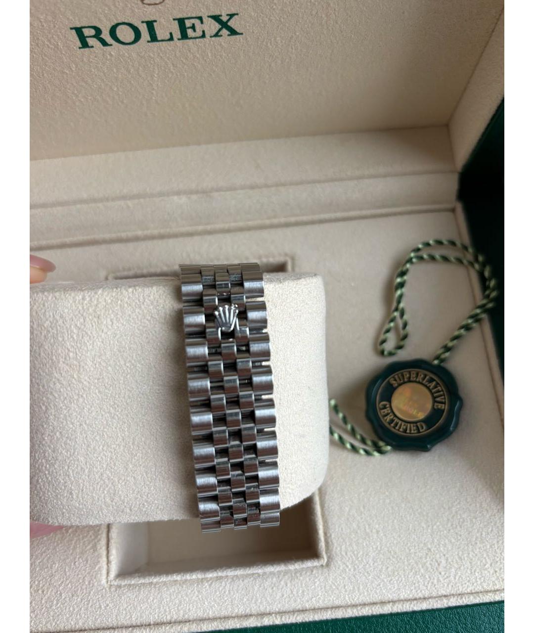 ROLEX Серебряные металлические часы, фото 3