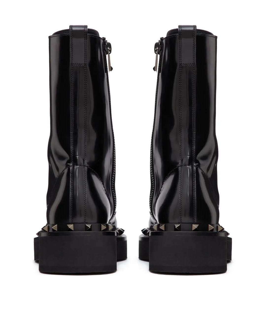 VALENTINO Черные ботинки из лакированной кожи, фото 2