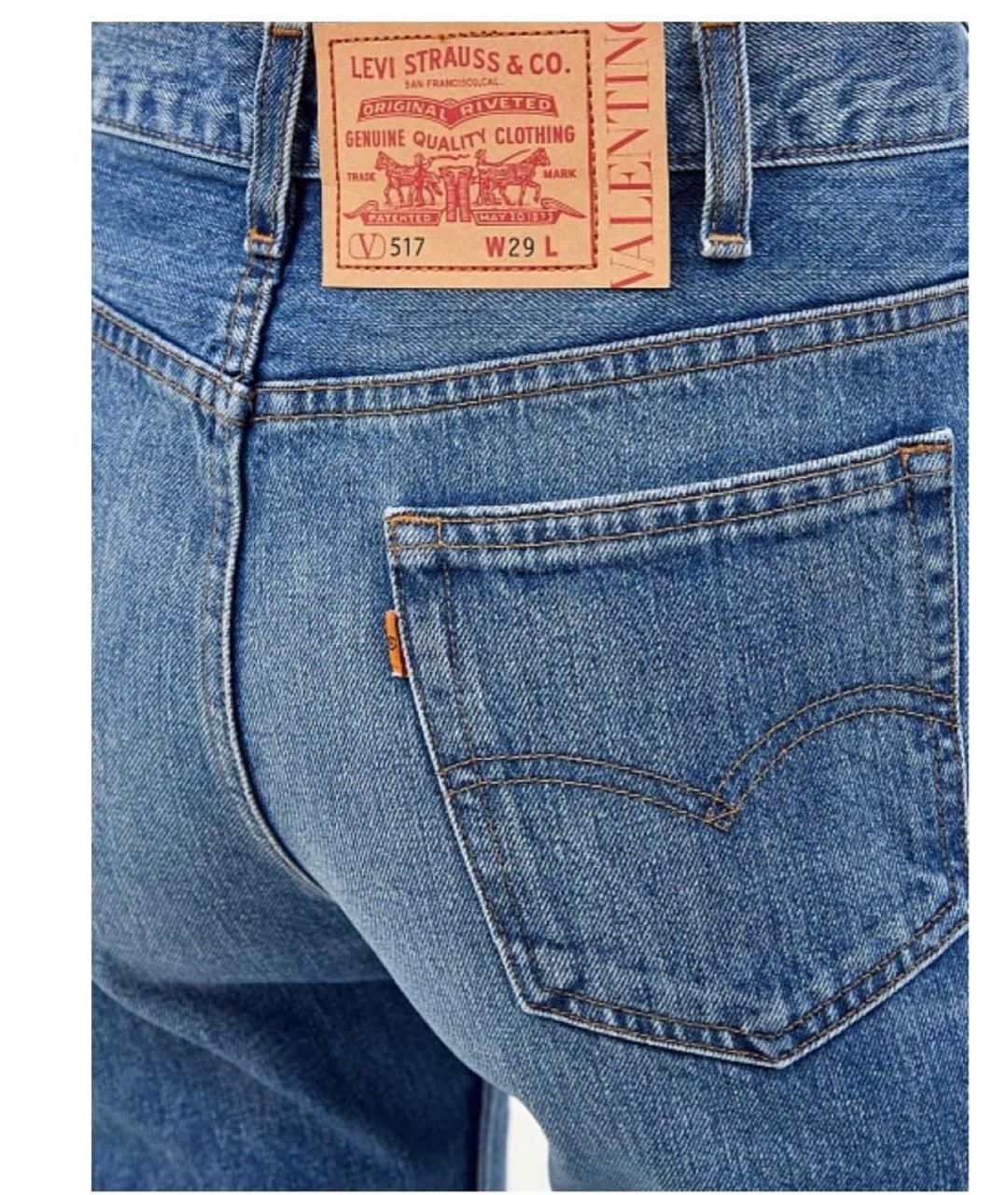 VALENTINO Хлопковые прямые джинсы, фото 5