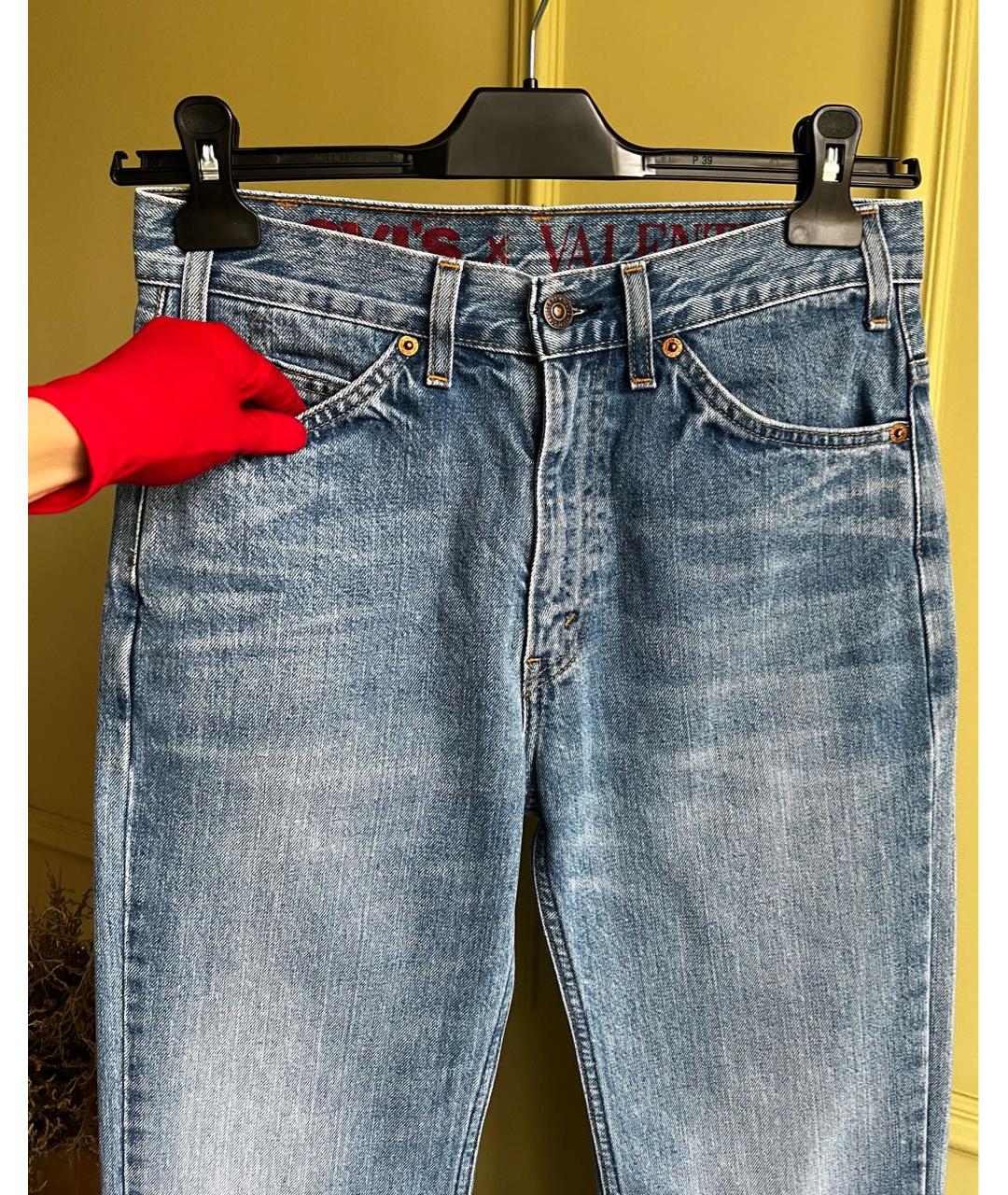 VALENTINO Хлопковые прямые джинсы, фото 2