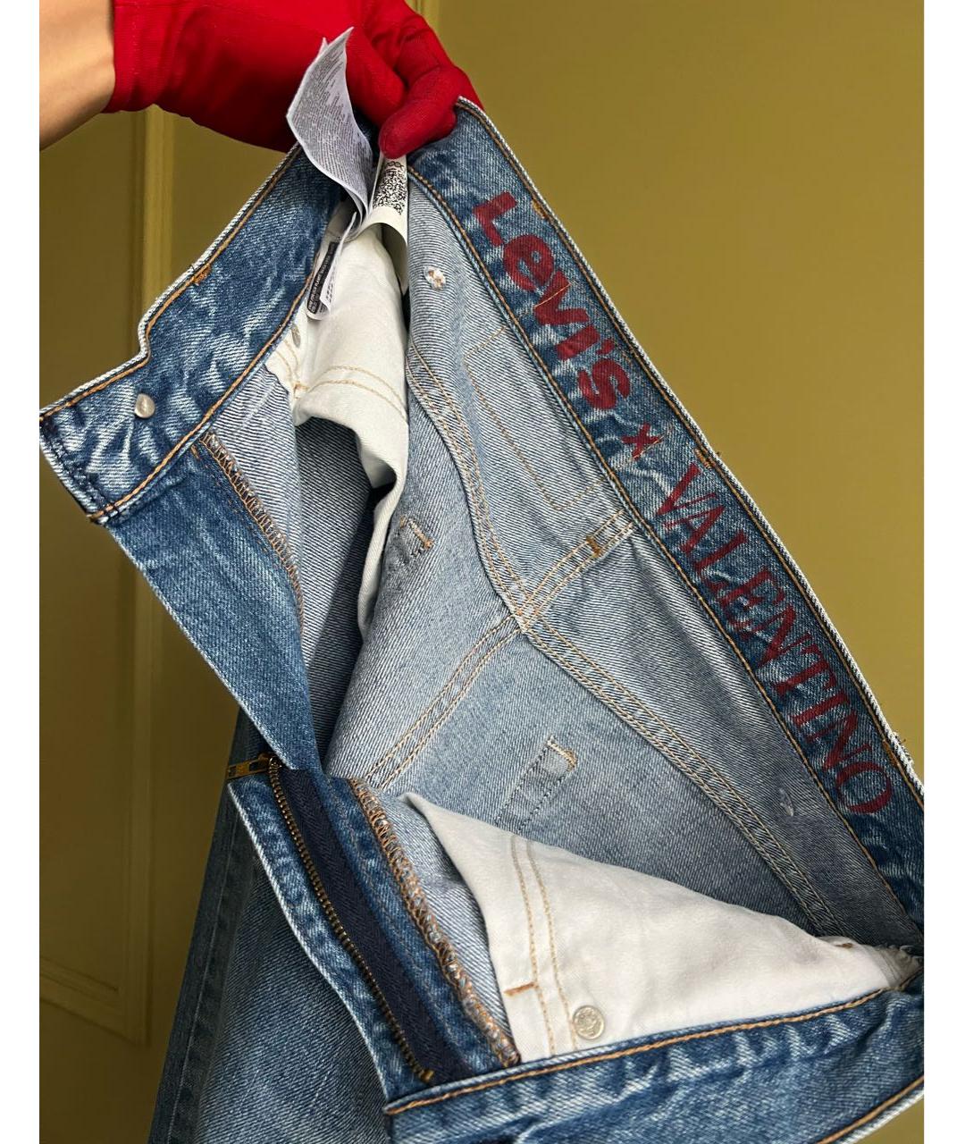 VALENTINO Хлопковые прямые джинсы, фото 6