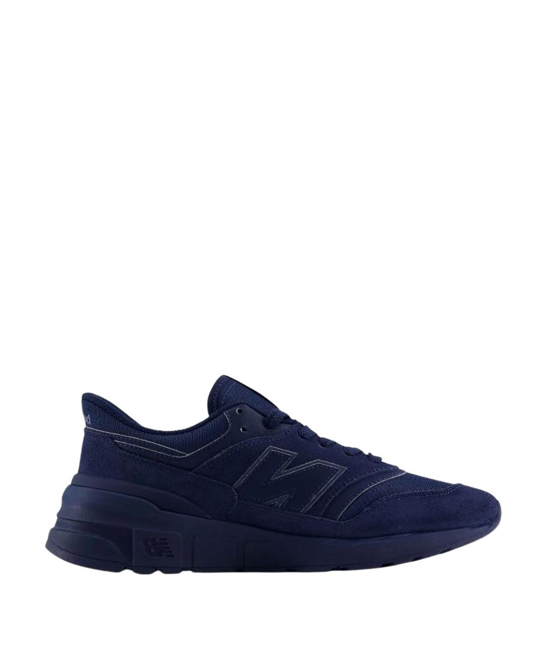 NEW BALANCE Темно-синие текстильные кроссовки, фото 1