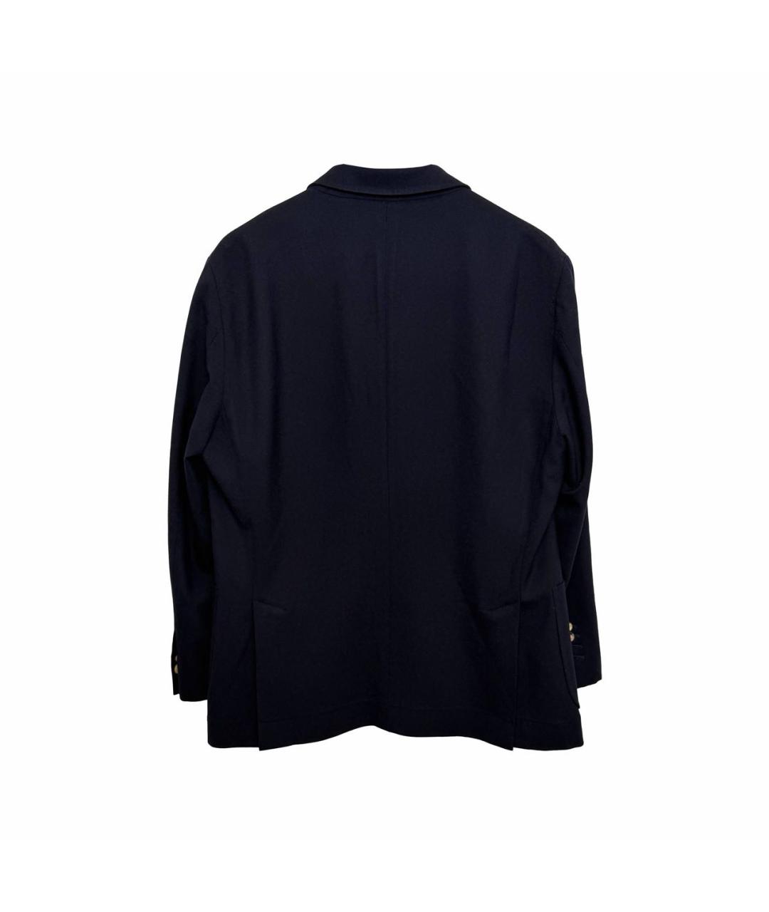 BRUNELLO CUCINELLI Темно-синий хлопковый пиджак, фото 3
