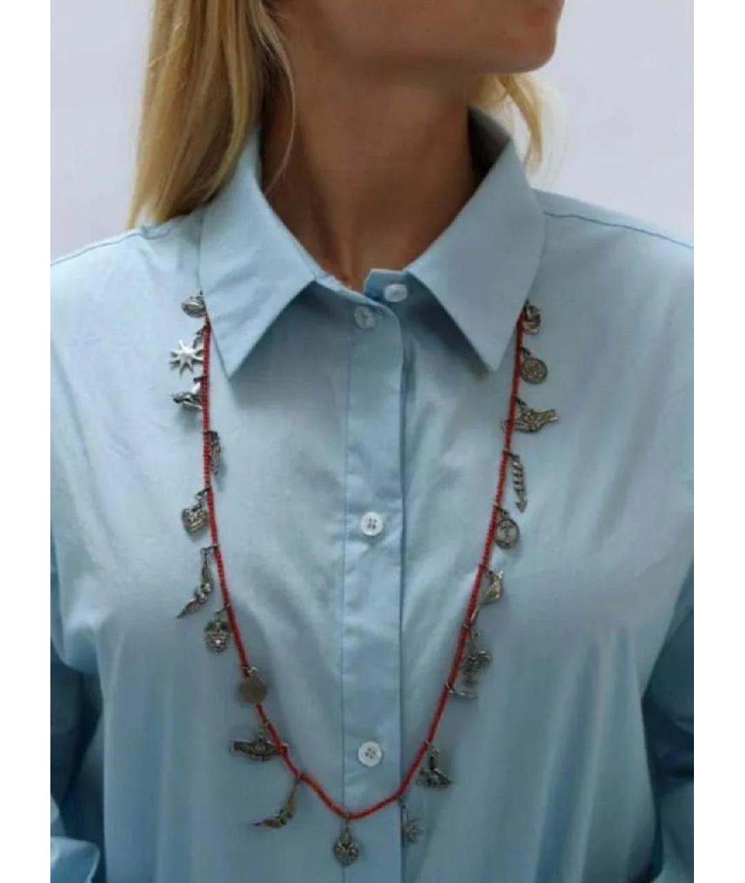 VALENTINO Красное колье из бисера, фото 6