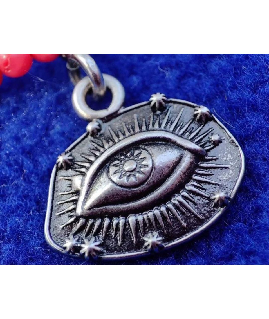 VALENTINO Красное колье из бисера, фото 4