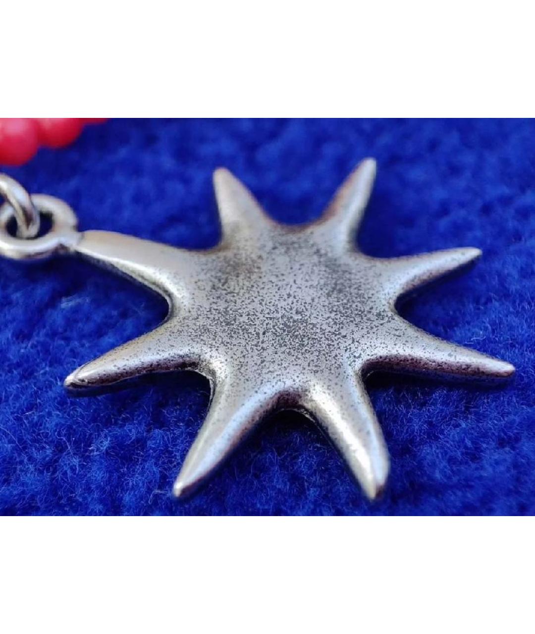 VALENTINO Красное колье из бисера, фото 8