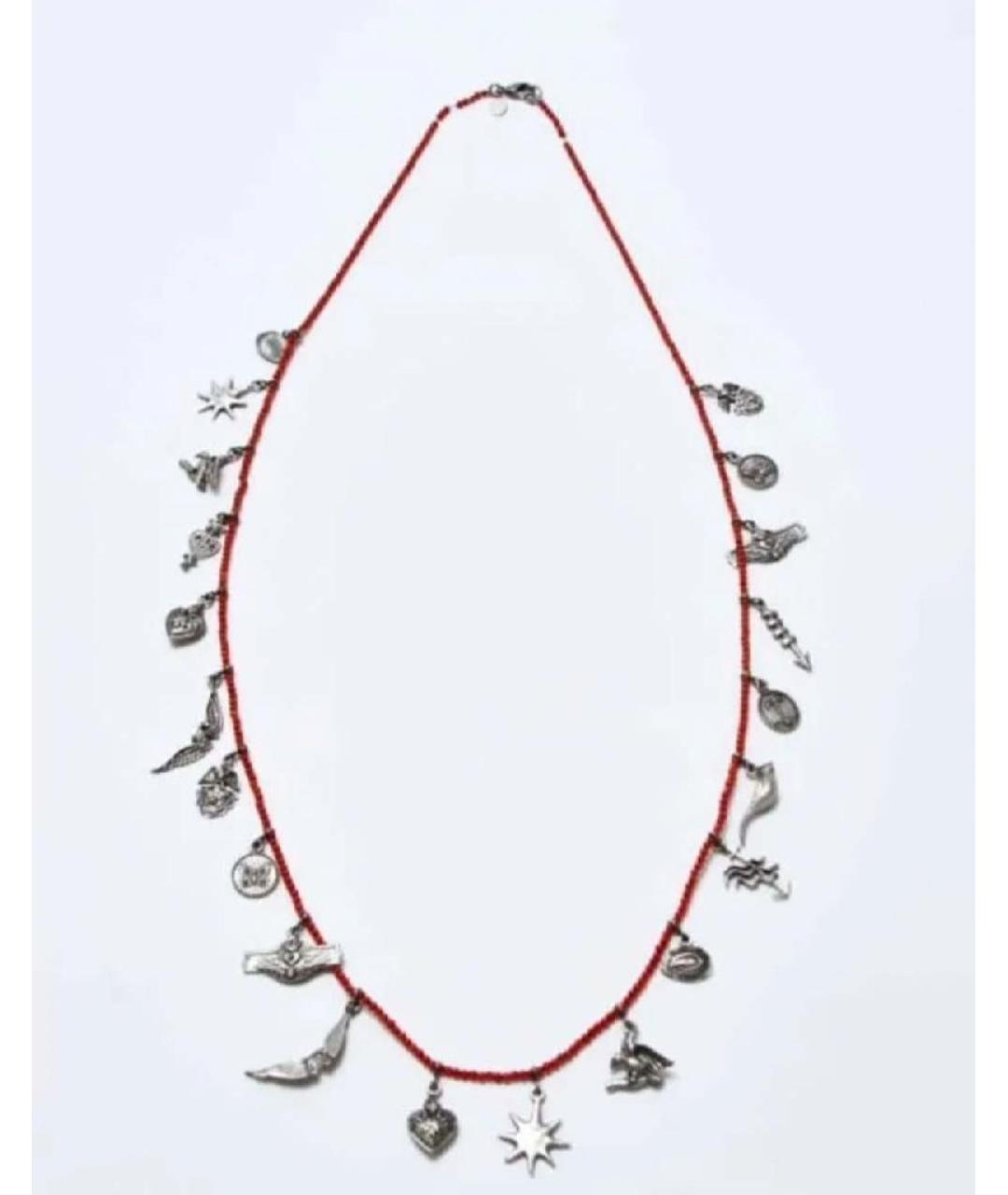 VALENTINO Красное колье из бисера, фото 10