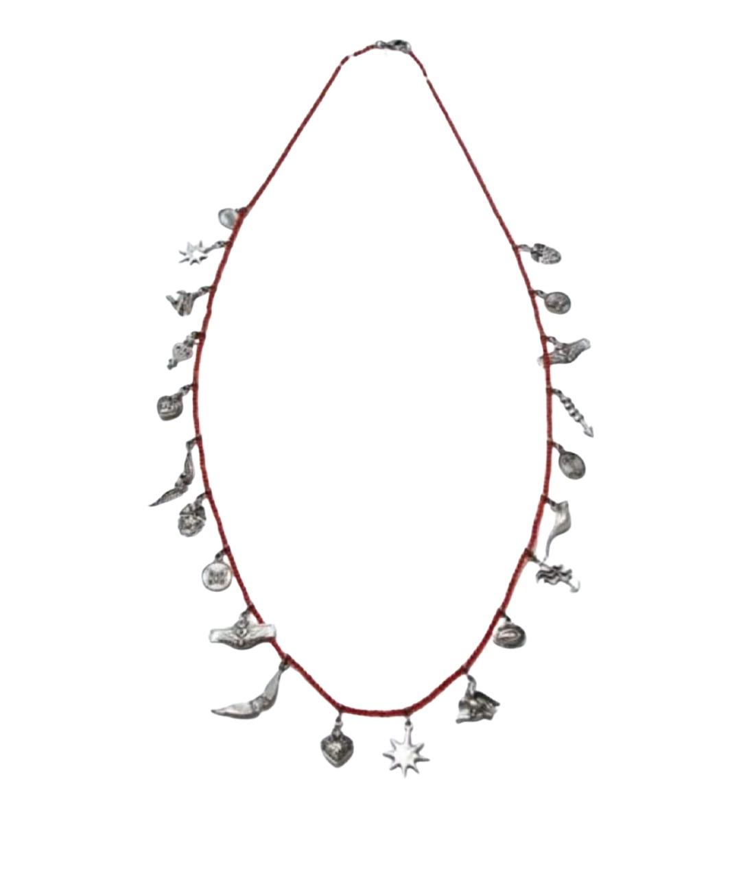 VALENTINO Красное колье из бисера, фото 1