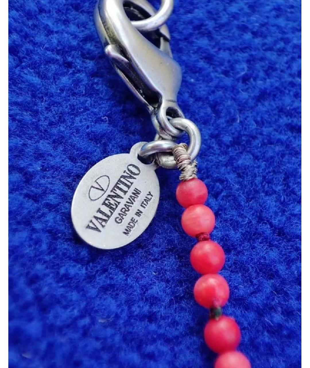 VALENTINO Красное колье из бисера, фото 2