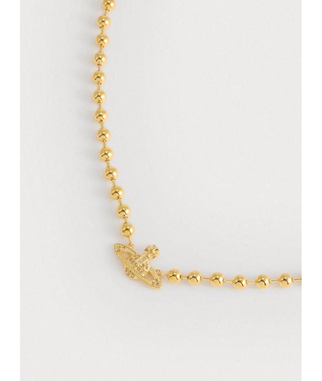 VIVIENNE WESTWOOD Золотой латунный чокер, фото 2