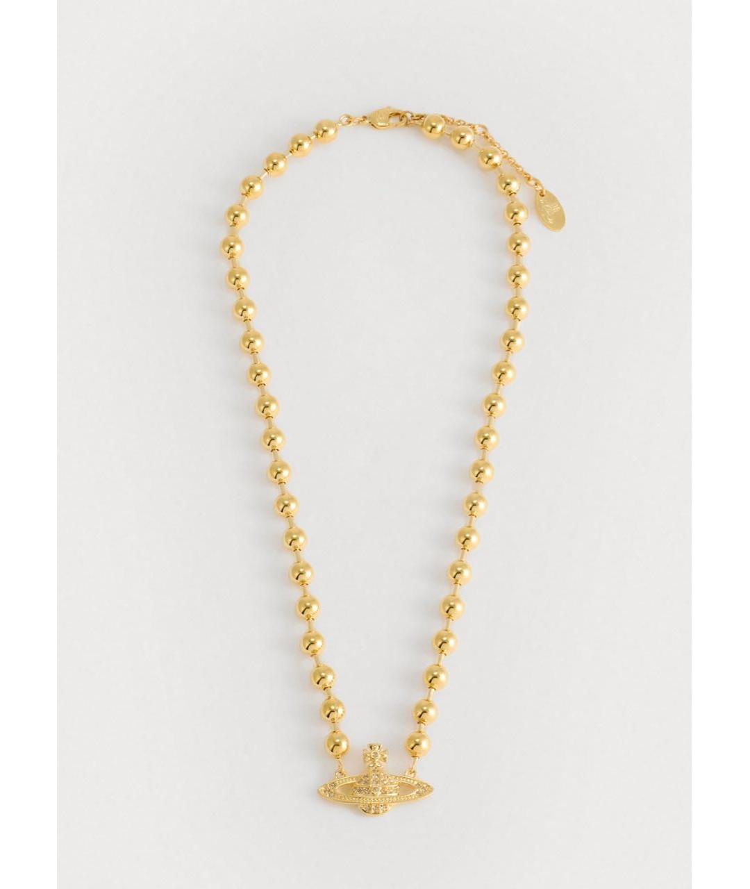 VIVIENNE WESTWOOD Золотой латунный чокер, фото 5