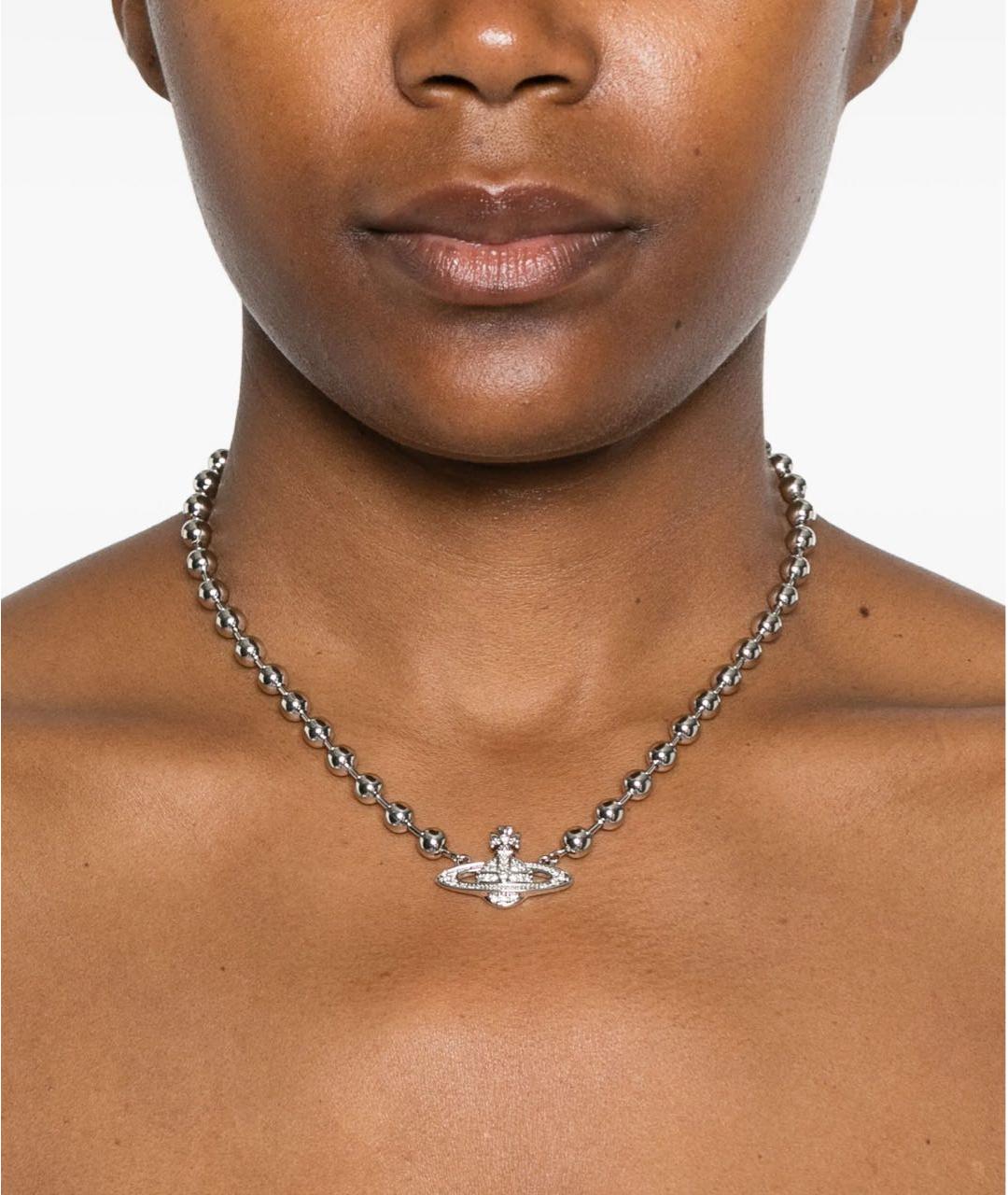 VIVIENNE WESTWOOD Серебрянный латунный чокер, фото 2