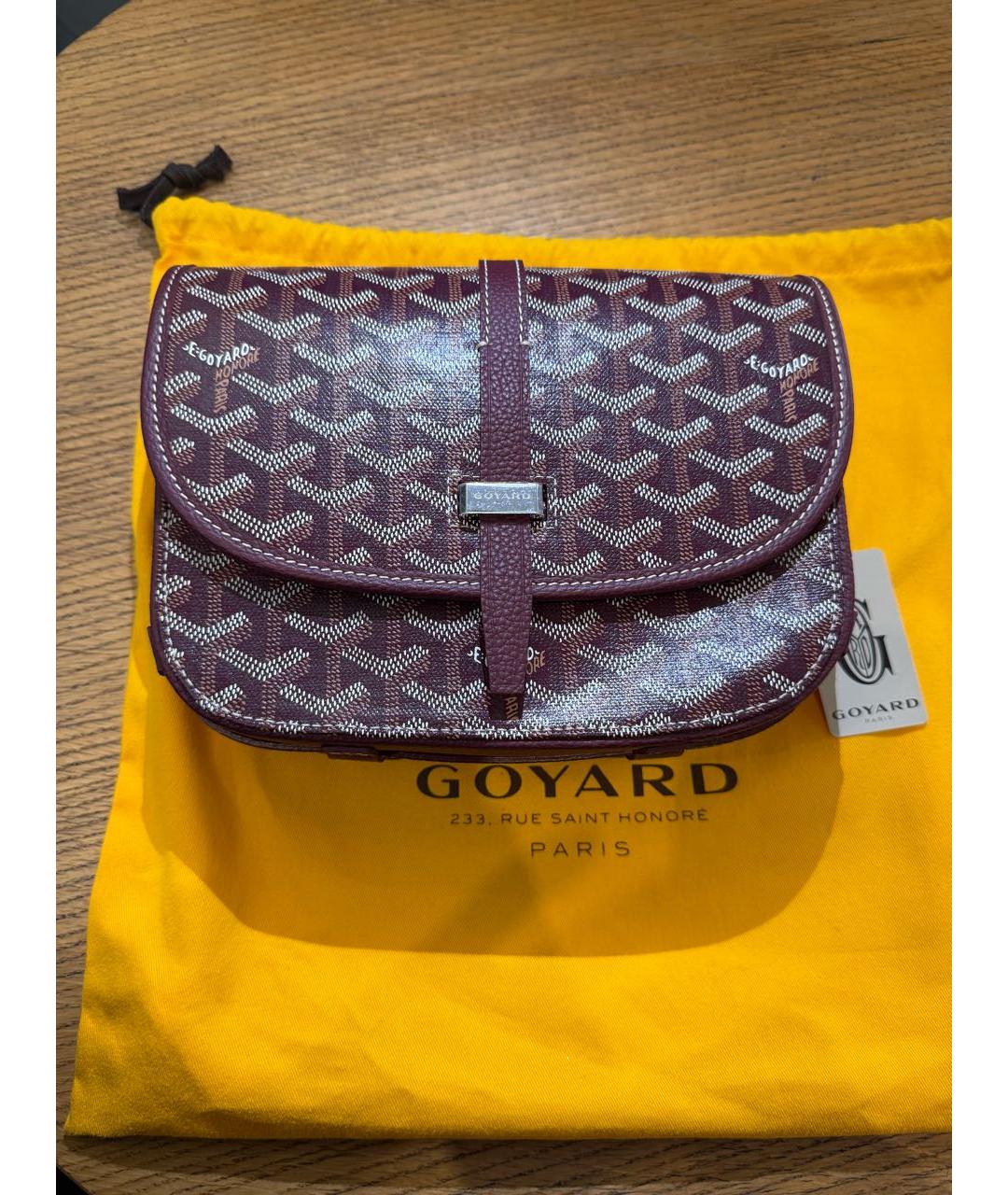 GOYARD Бордовая сумка тоут, фото 5