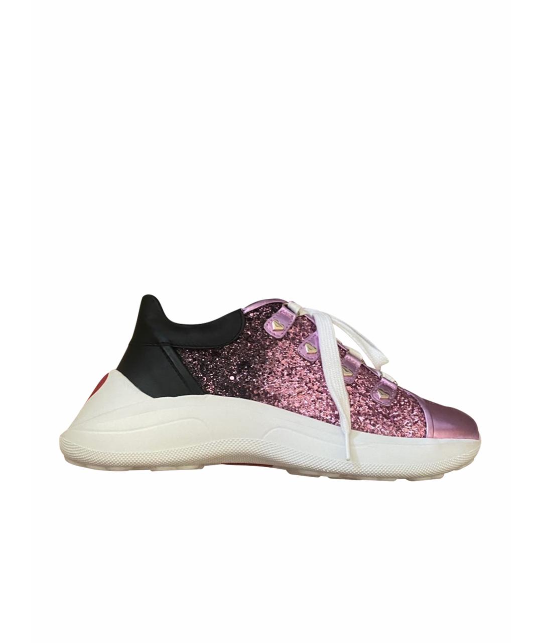 LOVE MOSCHINO Мульти кожаные кроссовки, фото 9