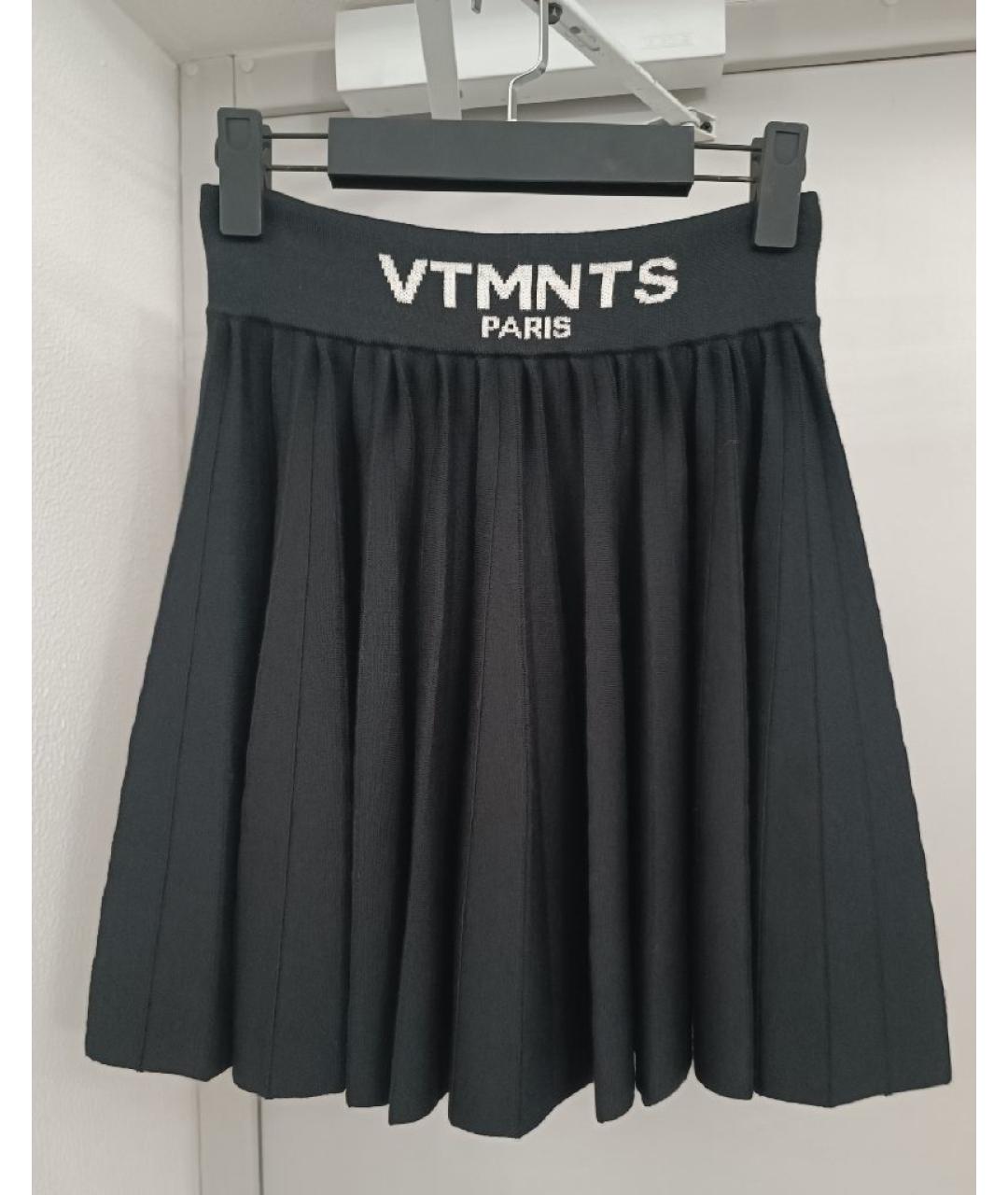 VTMNTS Черный шерстяной костюм с юбками, фото 2