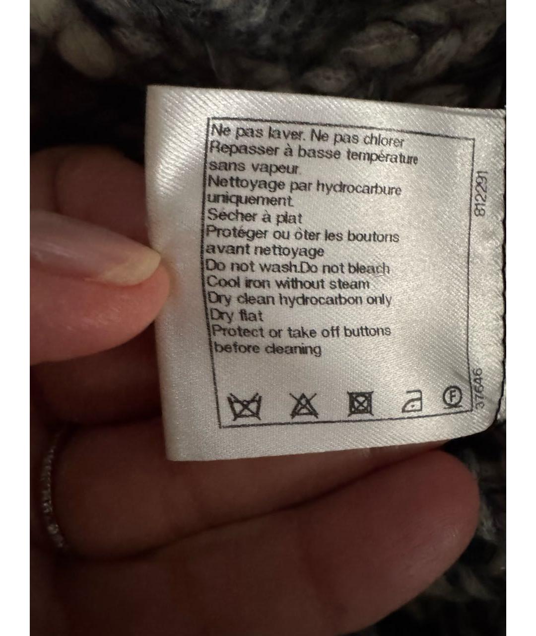 CHANEL Серое шерстяное пальто, фото 6