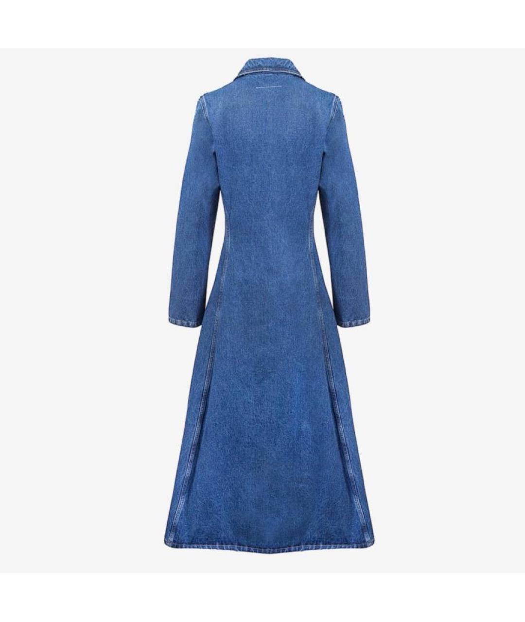 MAISON MARGIELA Голубой деним тренч/плащ, фото 2