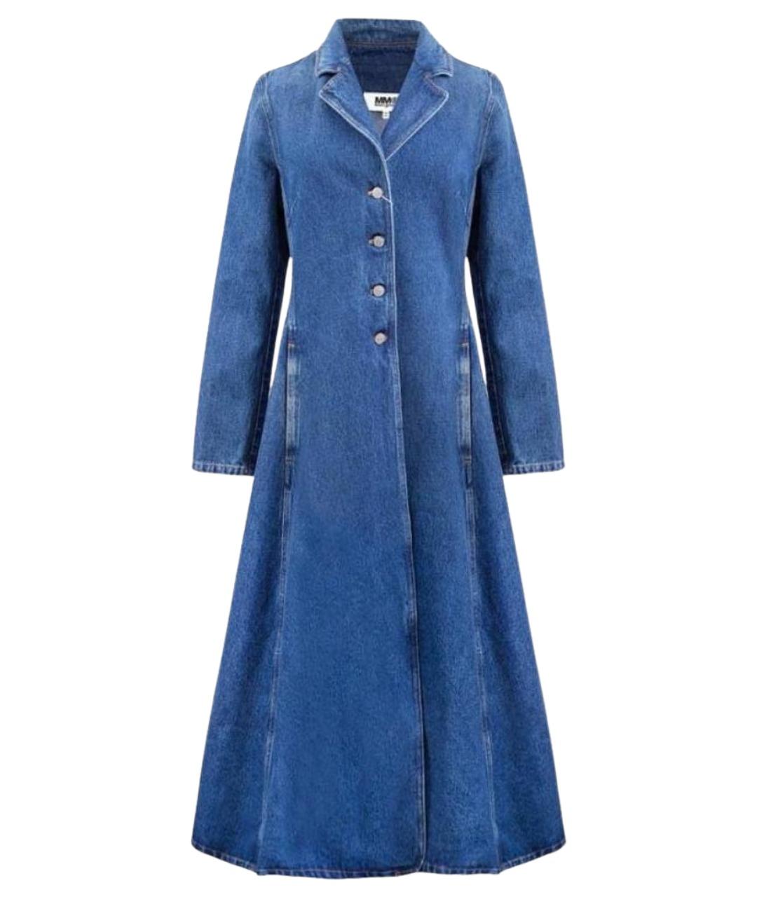 MAISON MARGIELA Голубой деним тренч/плащ, фото 1